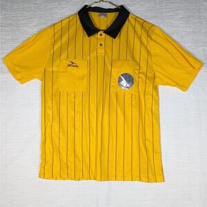 Score Referee Jersey Mens Extra Large Yellow Short Sleeve Shirt